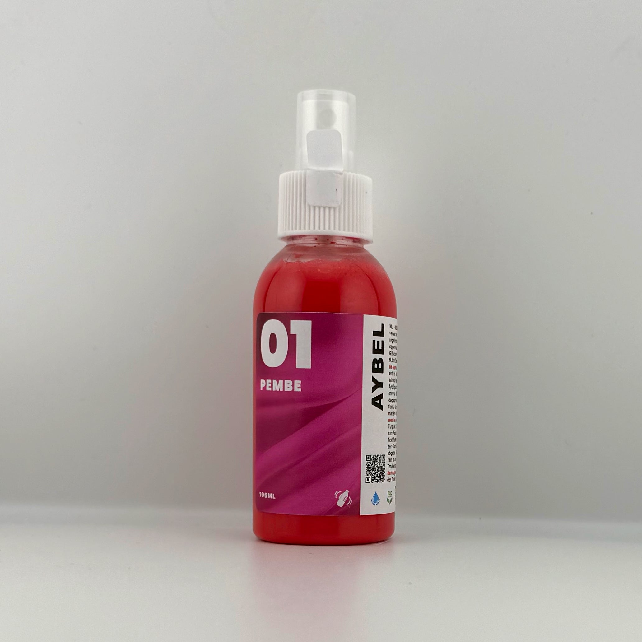 Różowy spray do barwienia tkanin