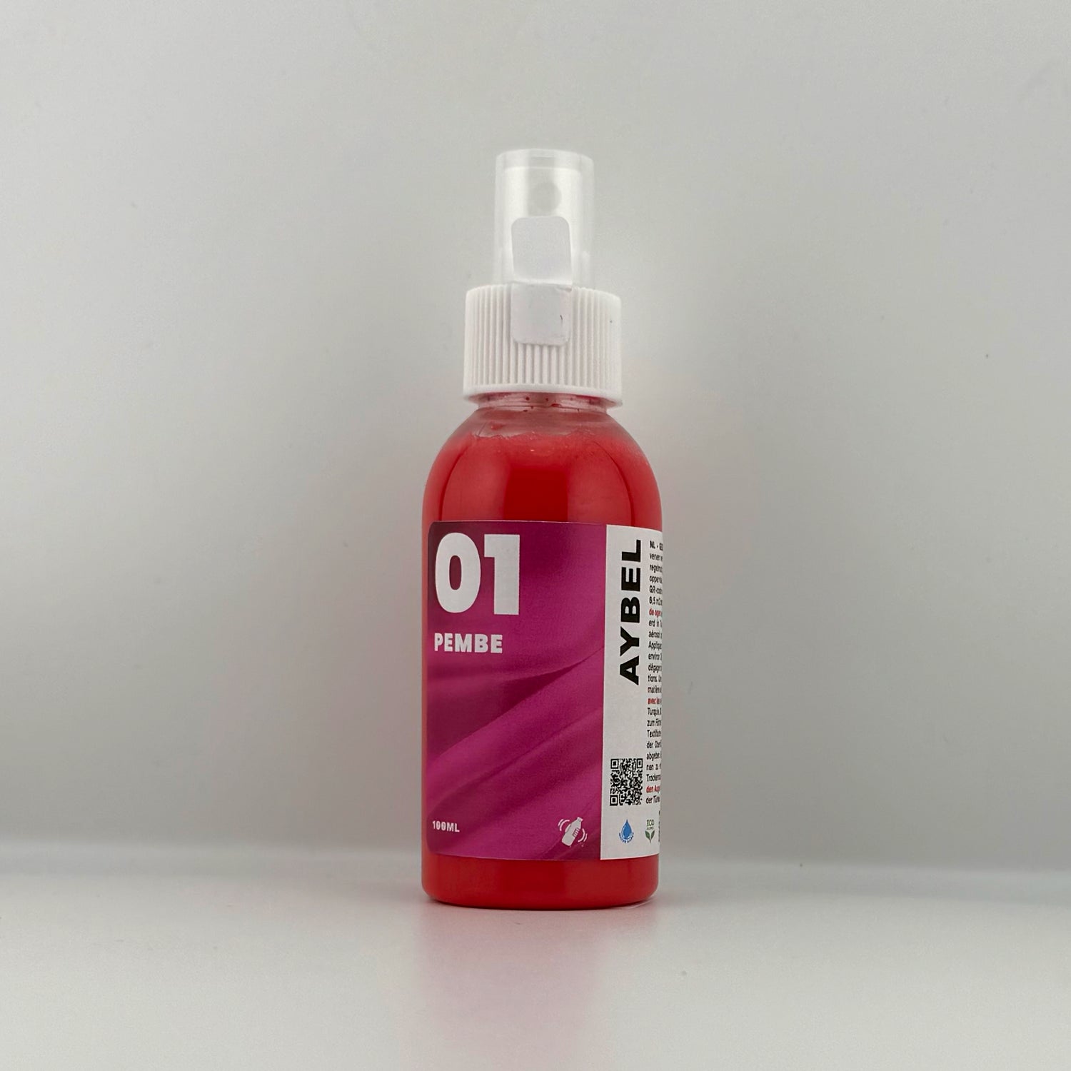 Rózsaszín textilfesték spray