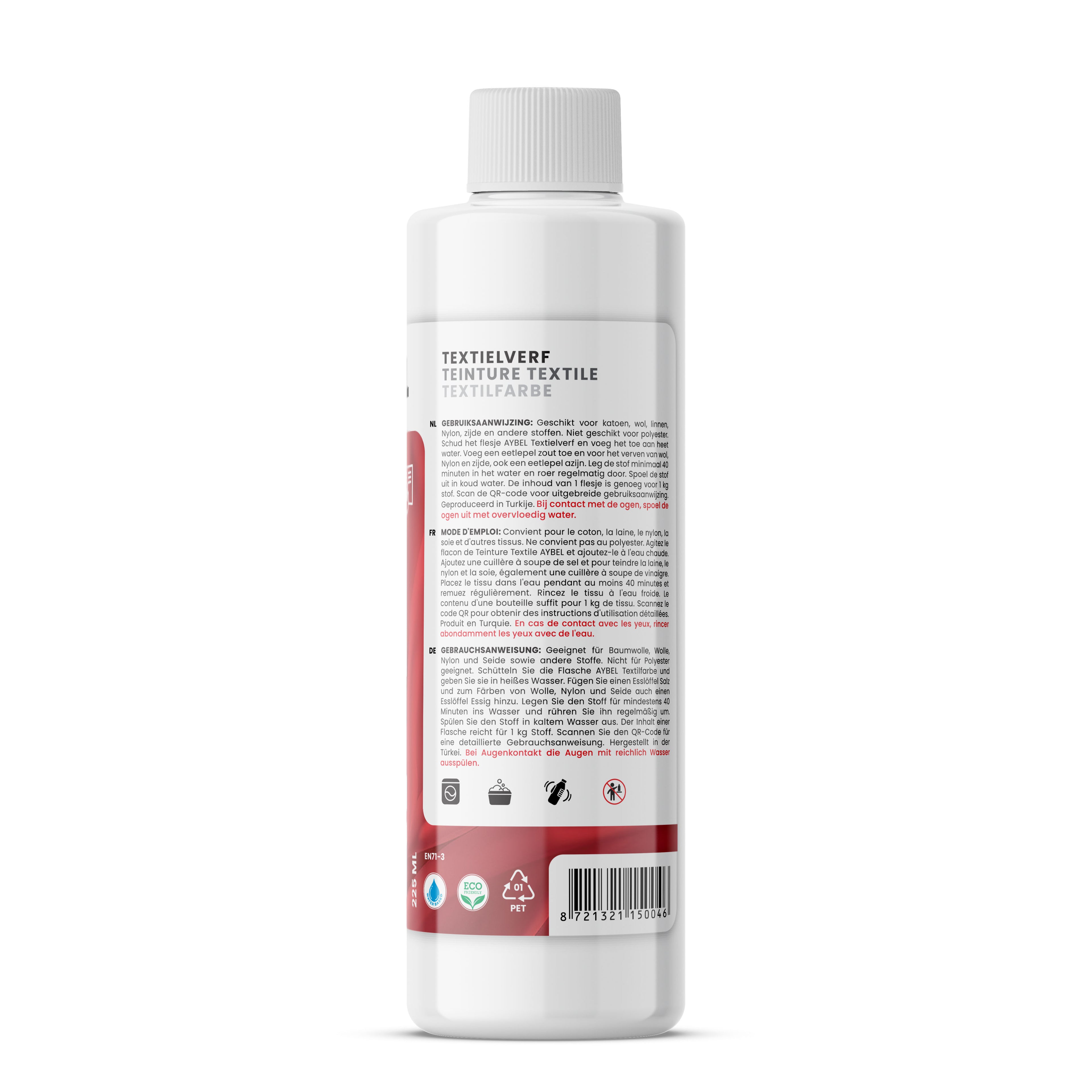 Textilfarbe Korallenrot
