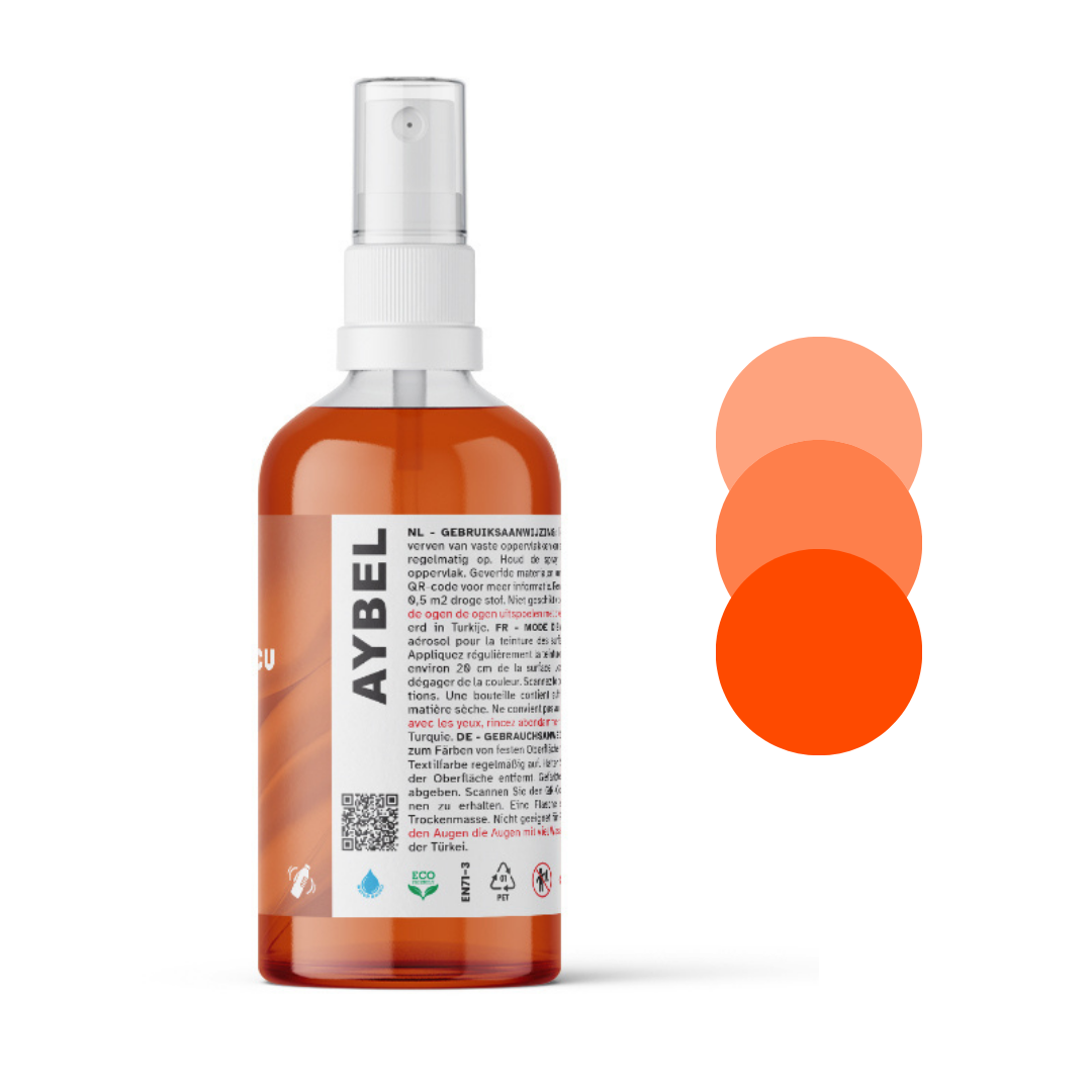 Orange Fabric Dye Spray