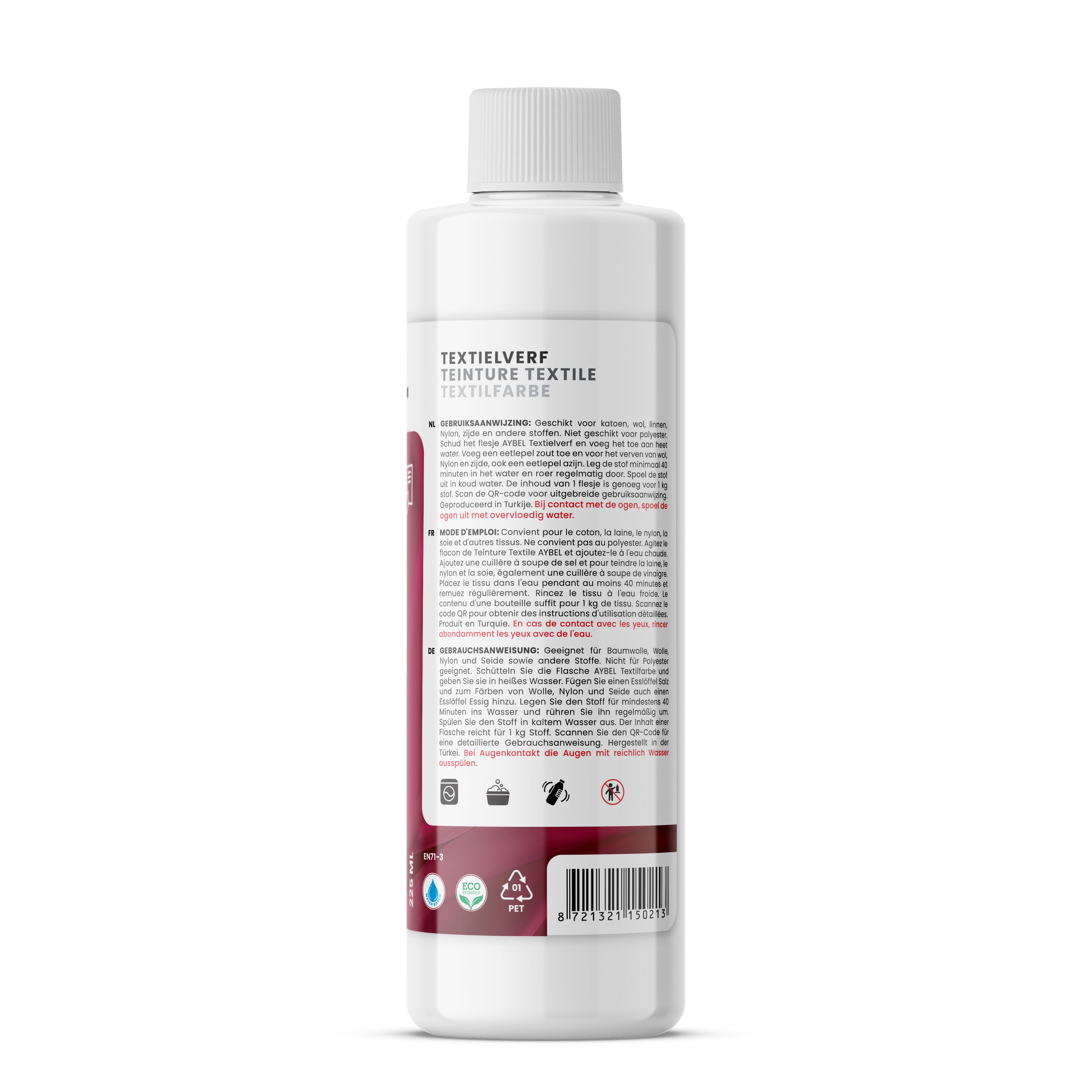 Tinta Têxtil Vermelho Bordeaux